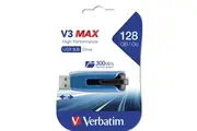 Verbatim Store'n'Go V3 Max High Performance 128GB USB Stick Drive For Laptop PC