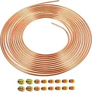 16 Screws Included 3/16 Inch Car Brake Line 25 Inch High Strength Gas Wire for Auto