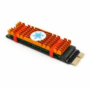 NGFF(M.2) nvme M key SSD to PCI-E 1X Adapter with Heatsink(vertical installation