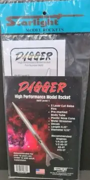 Starlight Dagger Flying Model Rocket Kit Model Rocket Sealed New
