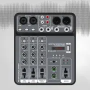 DJ Audio Mixer 48V Power Sound Console System for Live Event Karaoke Party
