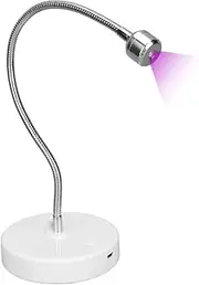 LED UV Nail Lamp, 3W Quick Dry Gel Nail Dryer, Professional Nail Polish Curing Light with Adjustable Angle Gooseneck for Salon Home DIY, USB Charge Manicure Lamp Nail Art Tool