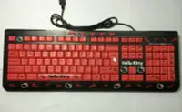 在飛比找Yahoo!奇摩拍賣優惠-紅色HelloKitty多媒體鍵盤USB女生最愛鍵盤可愛卡通