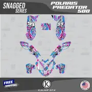 Graphics Kit for POLARIS PREDATOR 500 (ALL YEARS) 16 MIL Snagged - Magenta