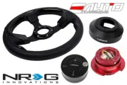 NRG 320mm Pilota Leather BK IN Steering Wheel 141H Hub Gen2.5 RD Release Lock LB