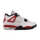 Air Jordan 4 Retro Men's Shoes White/Fire-Red/Black DH6927-161