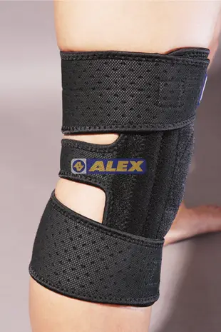 (布丁體育) ALEX  台灣製造 T-42 矽膠雙側條護膝(只) 另賣 護膝 護腕 護肘 護踝 護腰 護腿