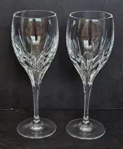2 Vtg Edinburgh Crystal SONATA Sherry Glasses 6 1/2" 4 oz Hand Blown Smooth Cut