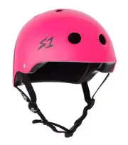 S1 Lifer Certified Gloss Hot Pink Skateboard Helmet