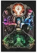 KANCAIGOU Arcane Jinx animated movie poster Canvas Prints Wall Art poster Home Decor JK003 (A,12x18inch Unframed)