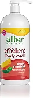 Alba Botanica Very Emollient, Honey Mango Bath & Shower Gel, 32 Ounce