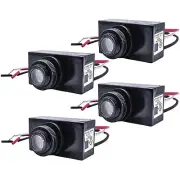 4x HQRP Wire-In Switch Thermal Type Photocell Light Sensors for Outdoor Lighting