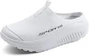 [Sufuinu] Women's No Limits Slip-On Mule Walking Shoes Women Fashion Sneakers Comfort Wedge Platform Loafers