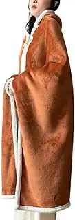 Wearable Blanket | Wearable Hooded Blanket Wrap Cape | Soft Cozy Plush Cloak Blankets Wrap Blanket for Family, Adults, Friends