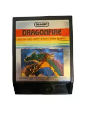 DRAGONFIRE ATARI 2600 GAME CARTRIDGE & INSTRUCTION MANUAL & ADVERTISING