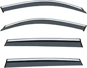 FUWKAIZS Compatible for BMW X5 E53 E70 F15 G05 Window Visor Accessories Bright Strip Wind Deflectors Visors Rain Guard Door Vent Shades Ventvisor(G05 6PCS)