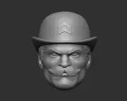 Dum Dum Dugan v1 Nick Fury's Howling Commandos custom head for action figures