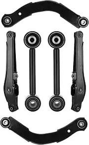 Rear Upper Lateral & Lower Control Arms + Lower Rearward Lateral Toe Arms for Jeep Compass Patriot 2007-2017 Dodge Caliber 2007-2012 (without Off-Road Package) - 6pc Set