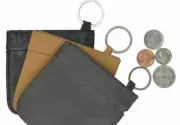 LEATHER Squeeze Facile Frame COIN CHANGE Pouch Purse Wallet Handmade