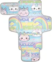 Reusable Changing pad for Baby with Tissue Pocket Waterproof Changing pad Lightweight & Foldable Changing Station