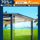 Outdoor Blinds Transparent Roll Down Awning Window Shade 1.5X2.4M Patio Pr VC-15