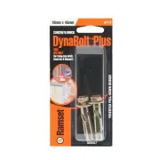 Ramset 10 x 45mm DynaBolt Plus Heavy Duty Hex Bolt - 2 Pack Zinc Hex Bolt