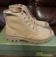 Palladium Women's Pallabrousse Canvas Boots Size 9 Cinnamon NEW