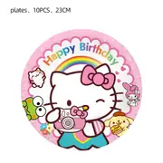 10PC Hello Kitty Plates 9" Party Supplies Birthday Decorations