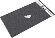 MAYSHINE Chenille Plush Extra Long Bath Mat Runner, 1 INCH Pile, Charcoal Gray, 59x31 inches, Machine Washable, Non-Slip