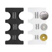 2Pcs Japanese Coin Holder,JPY Coin Organiser Hard Case Storage, Black,White