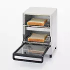 MUJI Toaster Oven White with Black Window MJ-OTL10B JP DP136 NEW 22.5×25×32.7cm