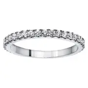 0.65 CT Pave Set Diamond Encrusted Wedding Band in Platinum NEW! (F-G SI)