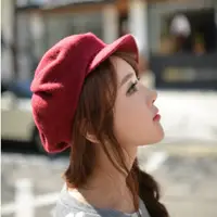 在飛比找蝦皮商城精選優惠-正韓 韓國製 冬款條紋報童帽  軍帽 帽子 造型帽  貝蕾帽