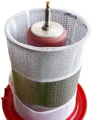 Reusable Mesh Bags, 2 Pack Washable Filter Bag for Fruit Wine Juice - intende...