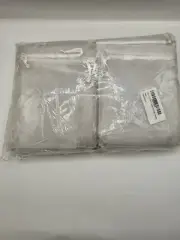 Organza Bag 4.3* 6.3 (100) White- Small Drawstring Pouch Bag