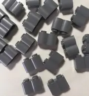 Lego 50 New Pieces Dark Stone Grey Palisade Bricks 1 x 2 (30136/4211095)