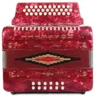 Rossetti 31 Button Accordion 12 Bass GCF Red