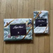 VTG Bill Blass Springmaid Double Sheet Set Raphael Rose Floral Romantic USA NEW