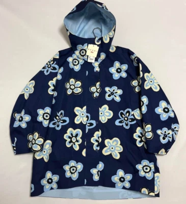 UNIQLO and MARNI BLOCKTECH Coat Blue Flower pattern Raincoat XL w/ tags *59