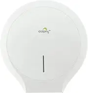 Dolphy Classic Jumbo Toilet Roll Dispenser – White, Wall Mounted ABS, Lockable, Dual Core Compatible, Durable & Hygienic Design for Public Restrooms & Commercial Use