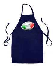 Italian Flag Rugby Ball - Unisex Kids Apron - Italy 6 League Union Nations Six