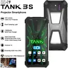 Unlocked 5G 8849 TANK 3S Rugged Phone Android 14 Waterproof Mobile DLP Projector