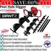Giantz Post Hole Digger 92CC Petrol Motor Drill Borer Earth Fence Borer Bit Tool