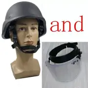 UHMW-PE Ballistic IIIA Bullet Proof BK M88 Full Helmet w/ Face Guard Shield Mask