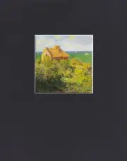 8X10" Matted Print Art Picture Claude Monet: Fisherman's Cottage on Cliffs