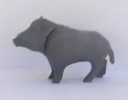 Playmobil Country 1 x Adult Grey Boar/Hog Wild Life Mint Condition
