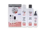 System 4 Kit by Nioxin for Unisex - 3 Pc 10.1oz Color Safe Cleanser Shampoo, 10.1 oz Color Safe Scalp Therapy Conditioner, 1Liter Color Safe Scalp and Hair Treatment