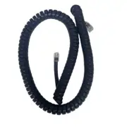 Vodavi Infinite 12ft Charcoal Gray Handset Cord Telephone Base Coil Curly Cord