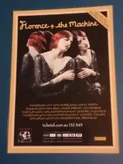 FLORENCE AND THE MACHINE - 2012 Australia Tour - Laminated Promo Poster
