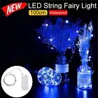 10 LED Fairy Light Wine Bottle String Lights Cork Copper Wire Christmas Decor